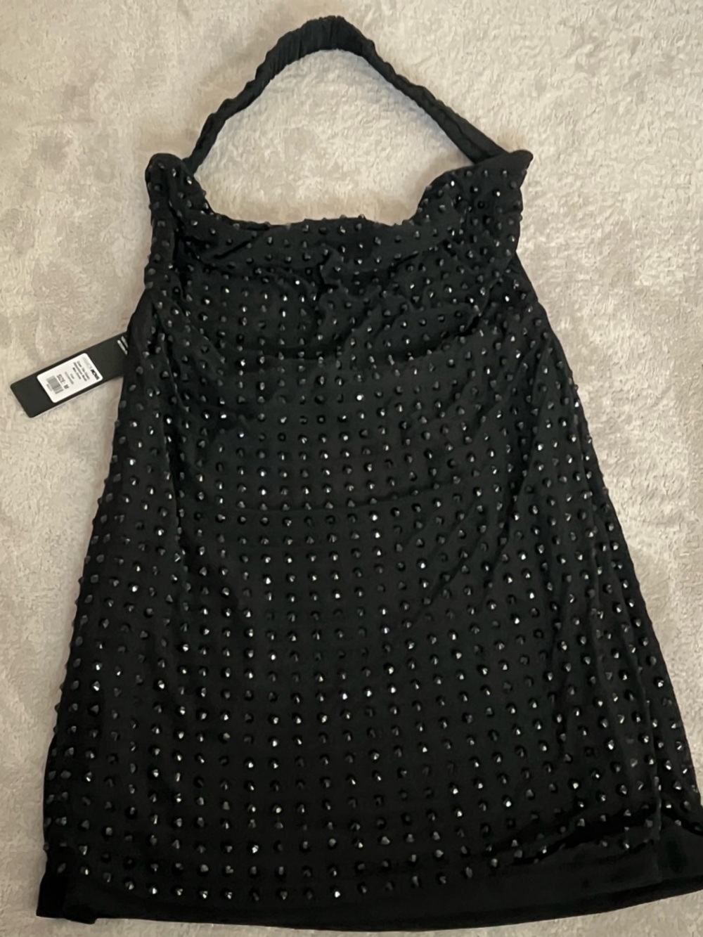 Rhinestone Mesh Mini Dress - Picture 3 of 3